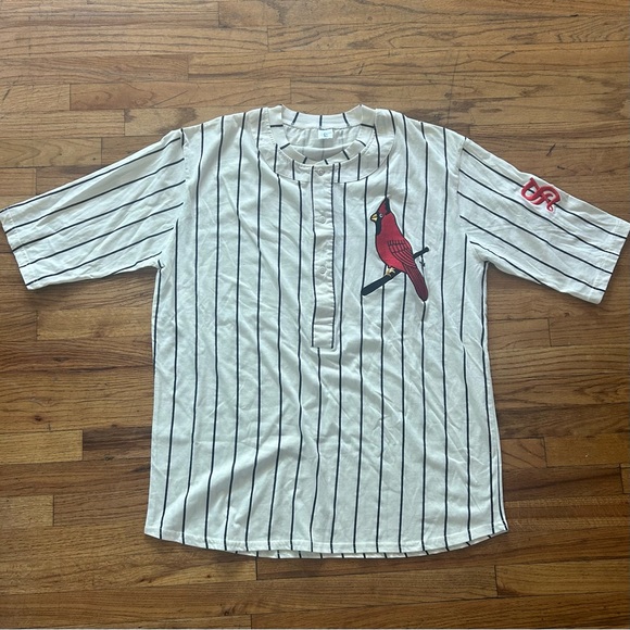 St. Louis Cardinals Retro Pin-Striped Baseball Jersey - Picture 1 of 5